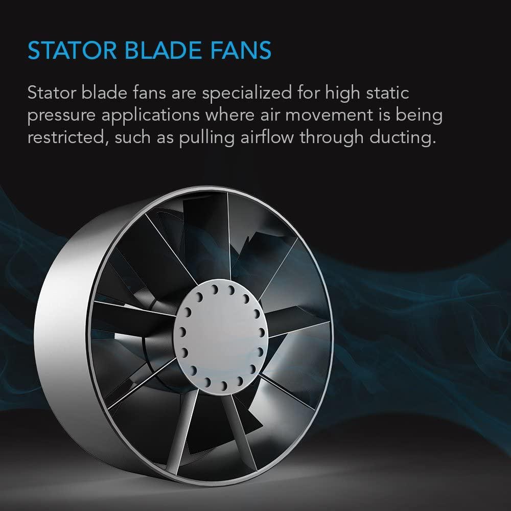 Matte White Aluminum Programmable Digital Register Booster Fan