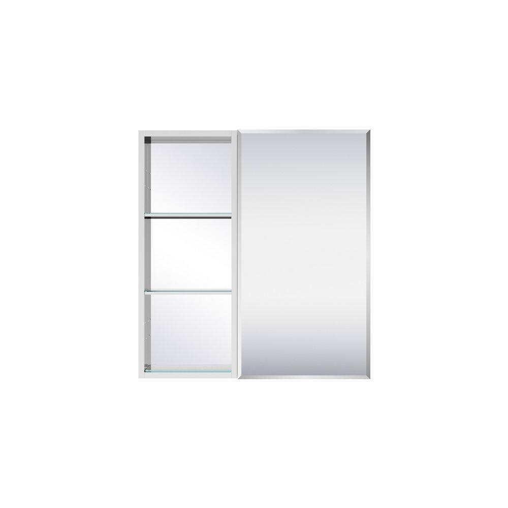 28 in. W x 30 in. H Rectangular Combo Recess/Surface Mount Medicine Cabinet with Mirror, Soft Close Door price history on PriceWatchPro
