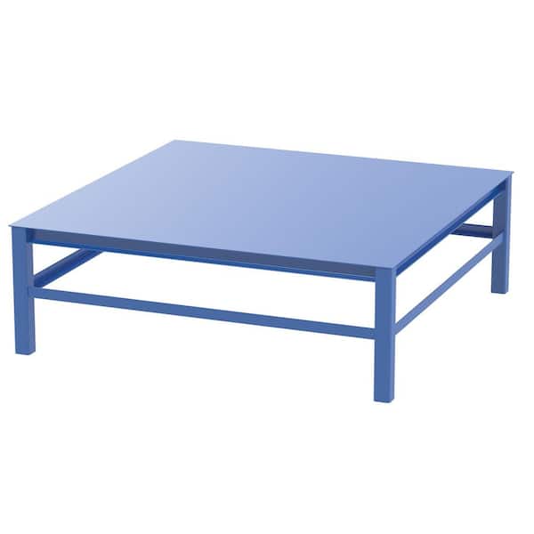 Vestil 72 in. x 24 in. Blue Steel Elevated Bases for Carousels