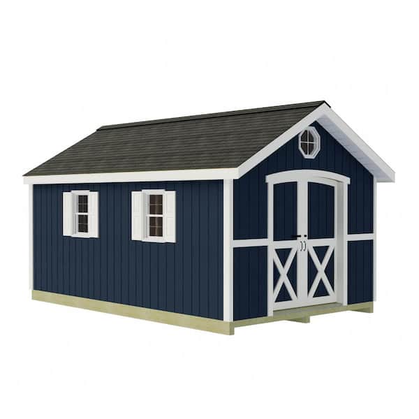 Best Barns Cambridge 10 ft. x 12 ft. Wood Storage Shed Kit with Floor Including 4 x 4 Runners