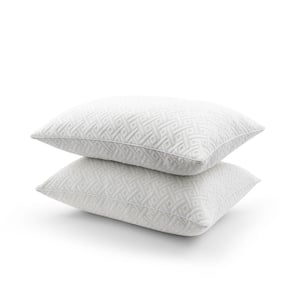Luxury Knit Memory Foam Jumbo Pillow Set of 2