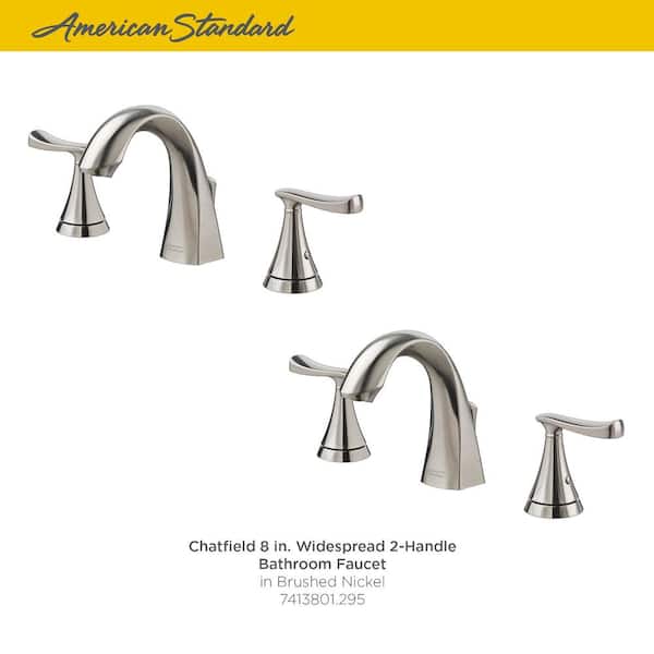 Chatfield 8 in. Widespread 2-Handle Bathroom Faucet in Brushed Nickel Chatfield 8 in. Widespread 2-Handle Bathroom Faucet in Brushed Nickel
