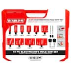 DIABLO Electrician s Bi Metal Hole Saw Set 16 Piece DHS16SEL