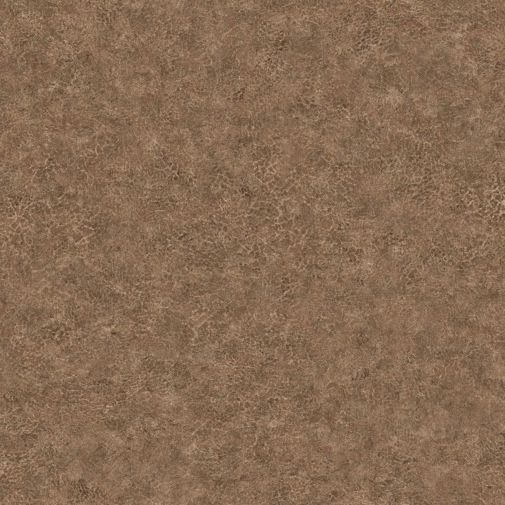 Mottled Brown Felt-Backed Faux Leather Vinyl Fabric