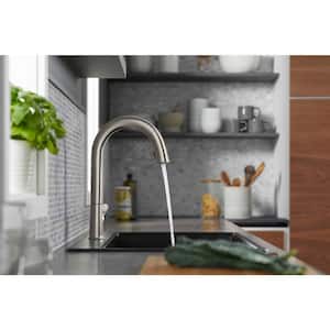Sensate Single-Handle Pull-Down Sprayer Kitchen Faucet with KOHLER Konnect in Vibrant Stainless
