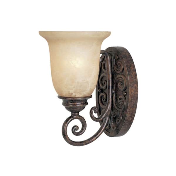 Designers Fountain Amherst 1-Light Burnt Umber Wall Sconce