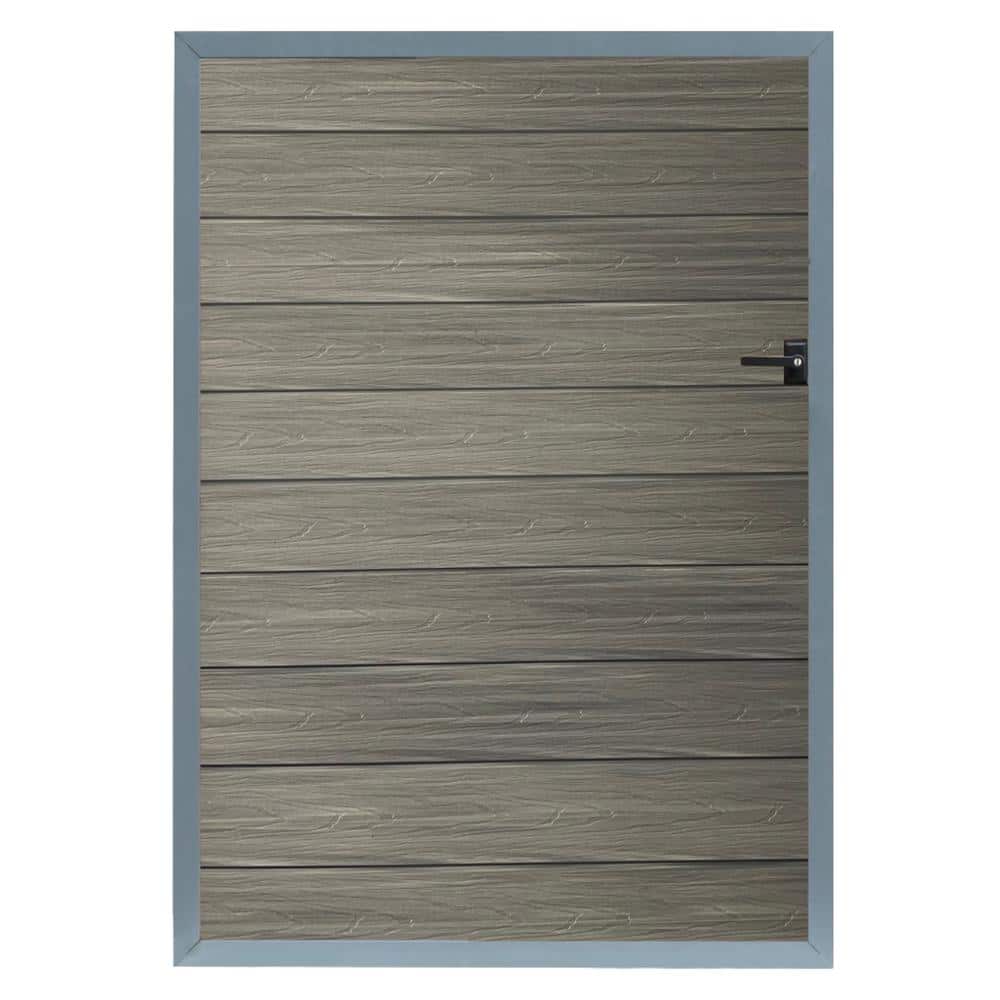 3-2/3 ft. x 5-1/6 ft. Wood Grain Castle Gray Assembly Required WPC Composit