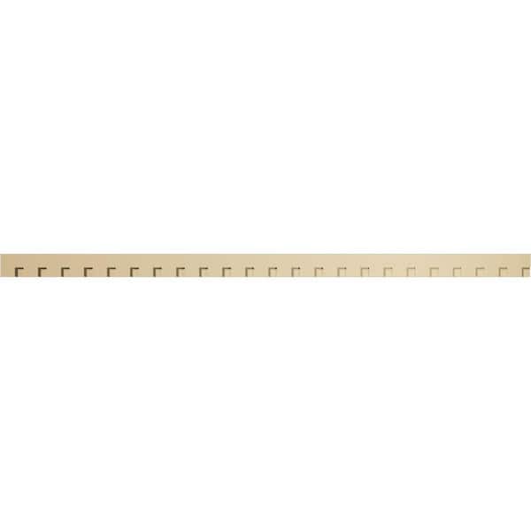 Ekena Millwork 1 in. D x 4 in. W x 92 in. L Primed Polyurethane Panel Moulding