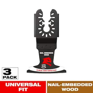 2-1/2 in. Demo Demon Universal Fit Bi-Metal Oscillating Tool Blades for Nail-Embedded Wood