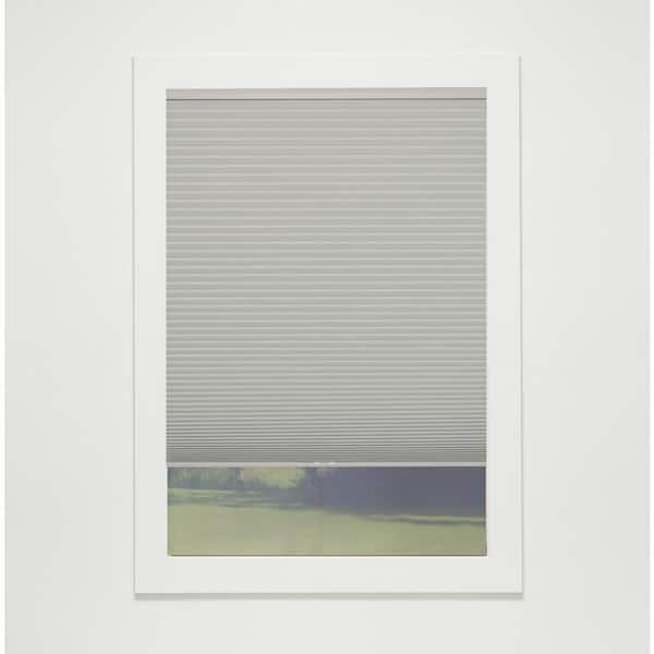 Perfect Lift Window Treatment Gray Cloud Cordless Blackout Eco Polyester Cellular Shades - 36.5 in. W x 60 in. L