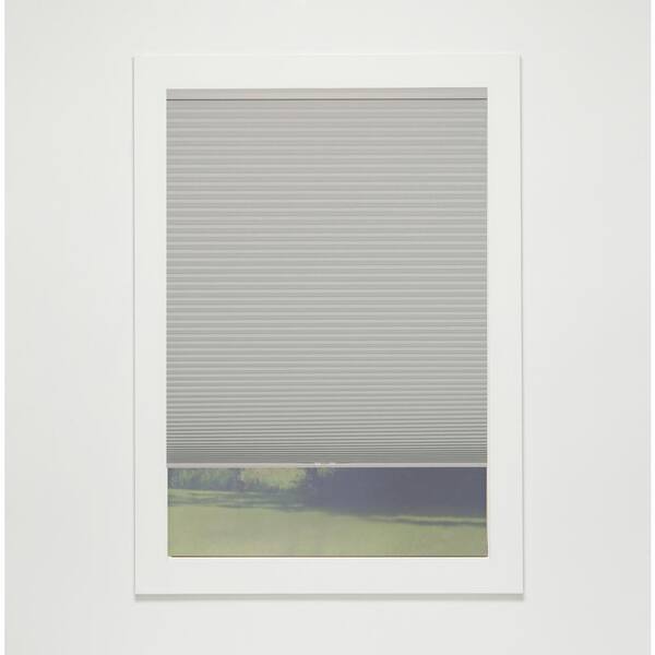 Perfect Lift Window Treatment Gray Cloud Cordless Blackout Eco Polyester Cellular Shades - 67.5 in. W x 54 in. L
