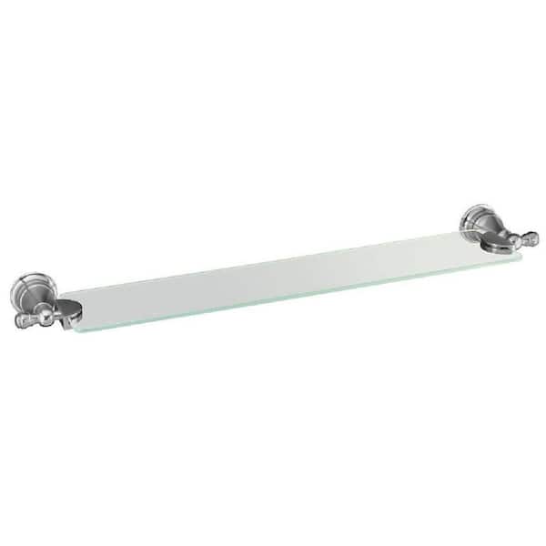 KOHLER Revival 5.75 in. W Wall-Mount Shelf in Glass and Polished Chrome
