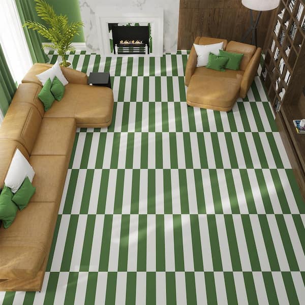 Lucida USA (Sample) MonoCore Chimmichurri Green Solid 22-mil Interlocking Luxury Vinyl Plank