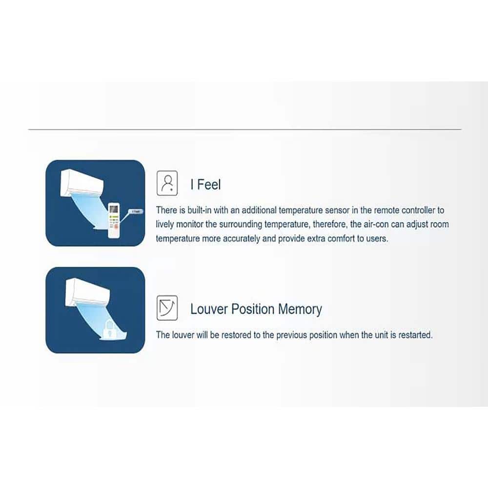 12,000 BTU White Wall-Mount Ductless Mini Split Air Conditioner with Heat Pump