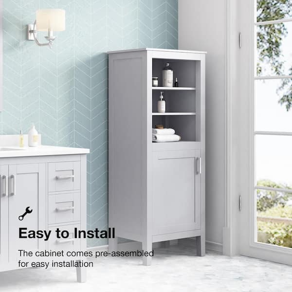 24 W x 41 H x 12 D Free-standing Bathroom Storage Cabinet With 2 Drawers