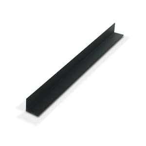 5/8 in. D x 5/8 in. W x 36 in. L Black Styrene Plastic 90° Even Leg Angle Moulding 12 Total Lineal Feet (4-Pack)
