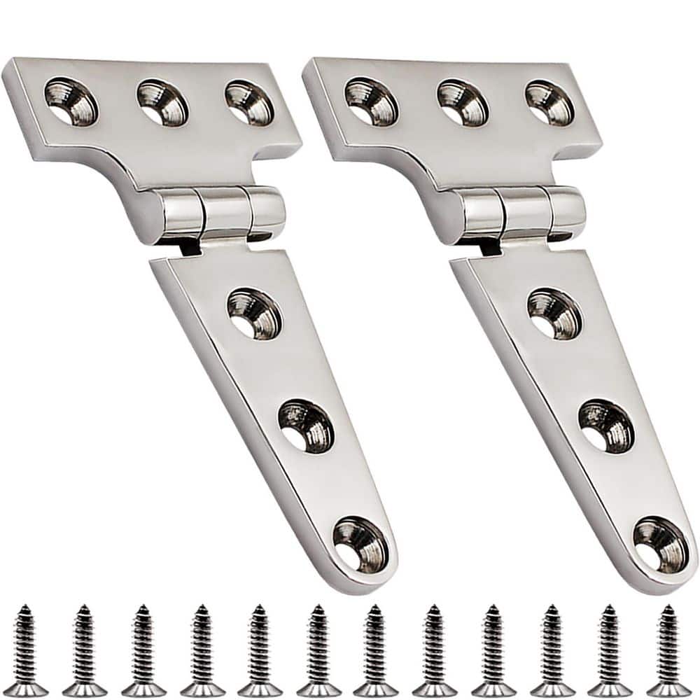 2-Piece Marine Stainless Steel 4 x 2 in. T Hinges, Heavy Duty Cast Boat Hatch Cabinet Hinges Included Screws price history on PriceWatchPro