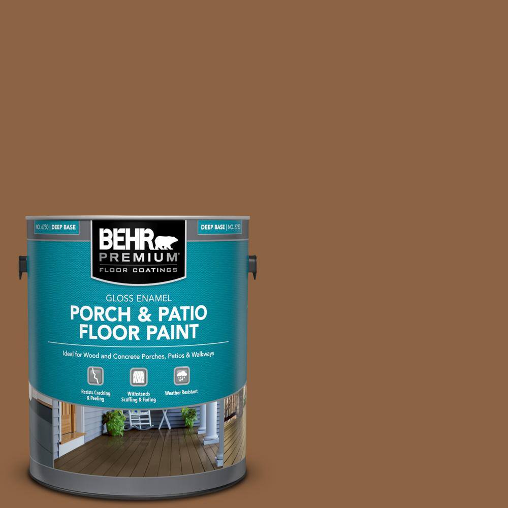 1 gal. #260F-7 Caramel Latte Gloss Enamel Interior/Exterior Porch and Patio Floor Paint price history on PriceWatchPro