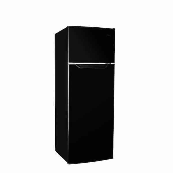 21.44 in. 7.4 cu. ft. Apartment Size Top Freezer Refrigerator in Black