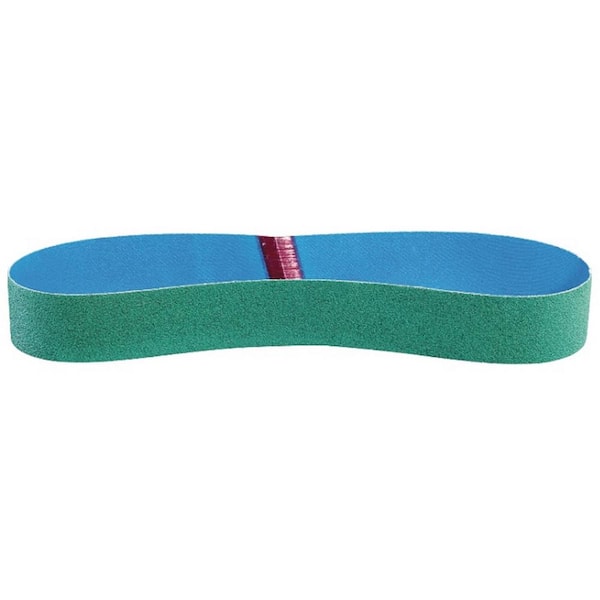 Green 3 x 21  80 Grit  Abrasive Belt  R203  Zirconia 