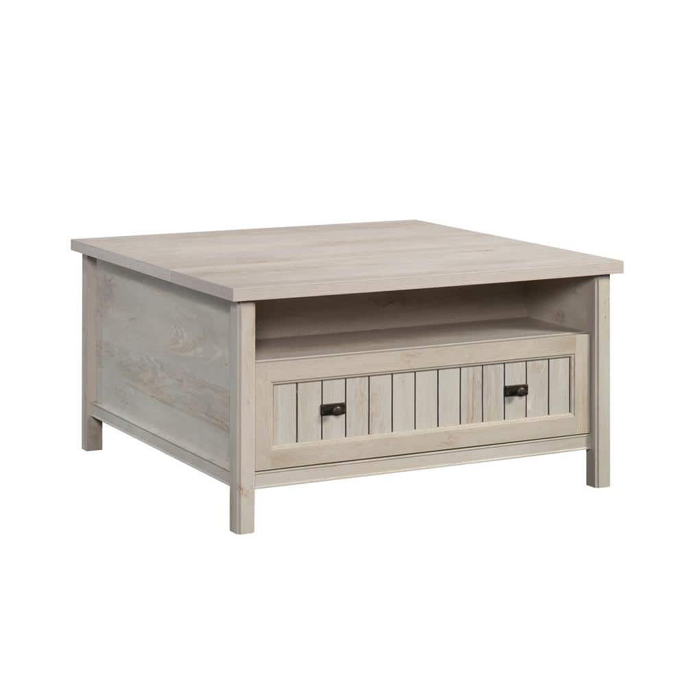 SAUDER Costa 36 in. Chalked Chestnut Rectangle Composite Wood Coffee Table  with Lift Top 427890 - The Home Depot