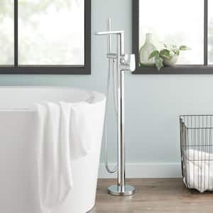 Berwyn Single-Handle Freestanding Tub Faucet with Hand Shower in Chrome