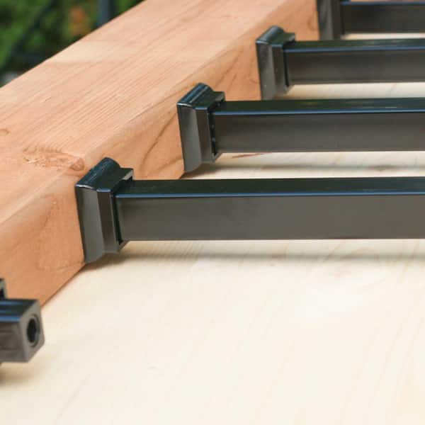 NUVO IRON 36 in. x 3/4 in. Galvanized Square Balusters (10-Pack)