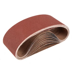 4 in. x 24 in. 120-Grit Belt Sander Sandpaper (10-Pack)