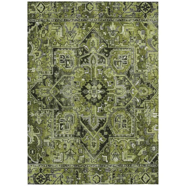 Chantille ACN570 Olive 2 ft. 6 in. x 3 ft. 10 in. Machine Washable Indoor/Outdoor Geometric Area Rug