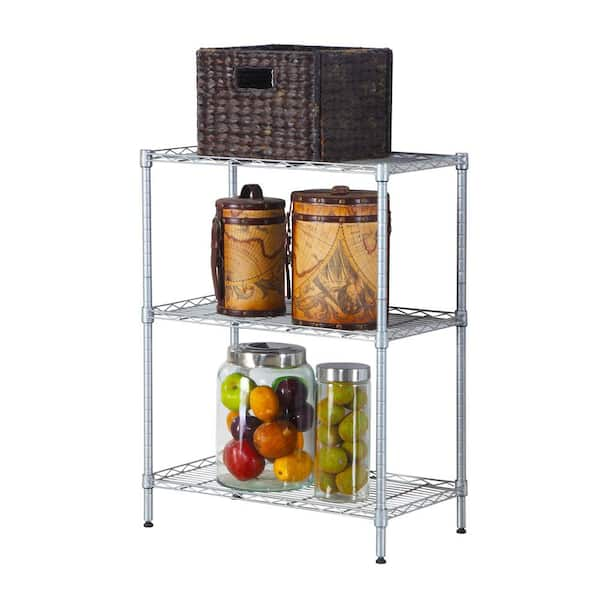 Winado 4-Tier Steel Freestanding Garage Storage Shelving Unit Black (19.69 in. W x 31.5 in. H x 11.81 in. D)