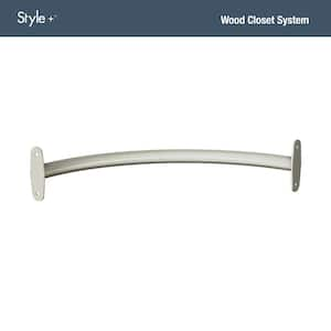 Style+ 18 in. Satin Nickel Corner Closet Rod