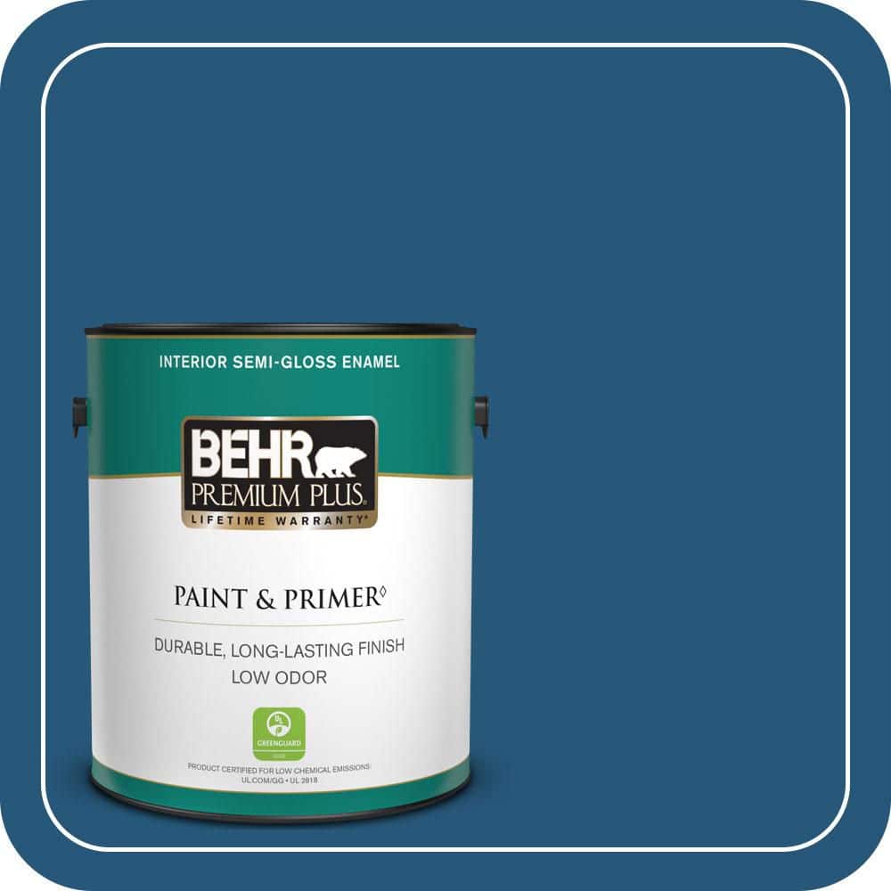 1 gal. #S-H-560 Royal Breeze Semi-Gloss Enamel Low Odor Interior Paint & Primer price history on PriceWatchPro