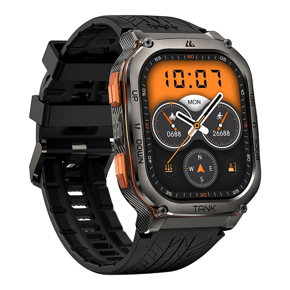 Tank M3 Ultra AMOLED GPS Smartwatch 1.69 x 0.5 in. Black - Thumbnail 2