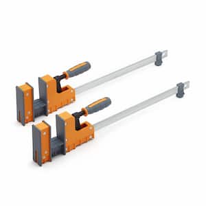 18 in. Capacity, 3.5 in. W Padded Jaw, Steel Parallel Clamp (2-Piece Set)