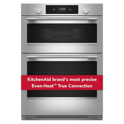 5 cu. ft. Electric Wall Oven and Microwave Combo in PrintShield Stainless Steel with Assisted Cooking Modes