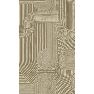 Neutral Geometric Bohemian Print Non-Woven Paper Paste the Wall Textured Wallpaper 57 sq. ft.