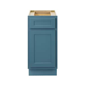 15 in. W x 21 in. D x 32.5 in. H 1-Drawer Bath Vanity Cabinet Only in Sea Green