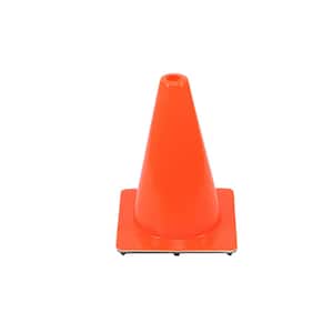 12 in. Orange PVC Flow Molded Cone