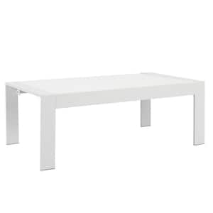 White Aluminum Outdoor Coffee Table