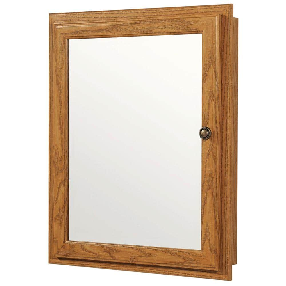 Glacier Bay 20 3 4 In W X 25 3 4 In H X 4 3 4 In D Framed Recessed   Glacier Bay Medicine Cabinets With Mirrors S2126 Oa R 64 1000 