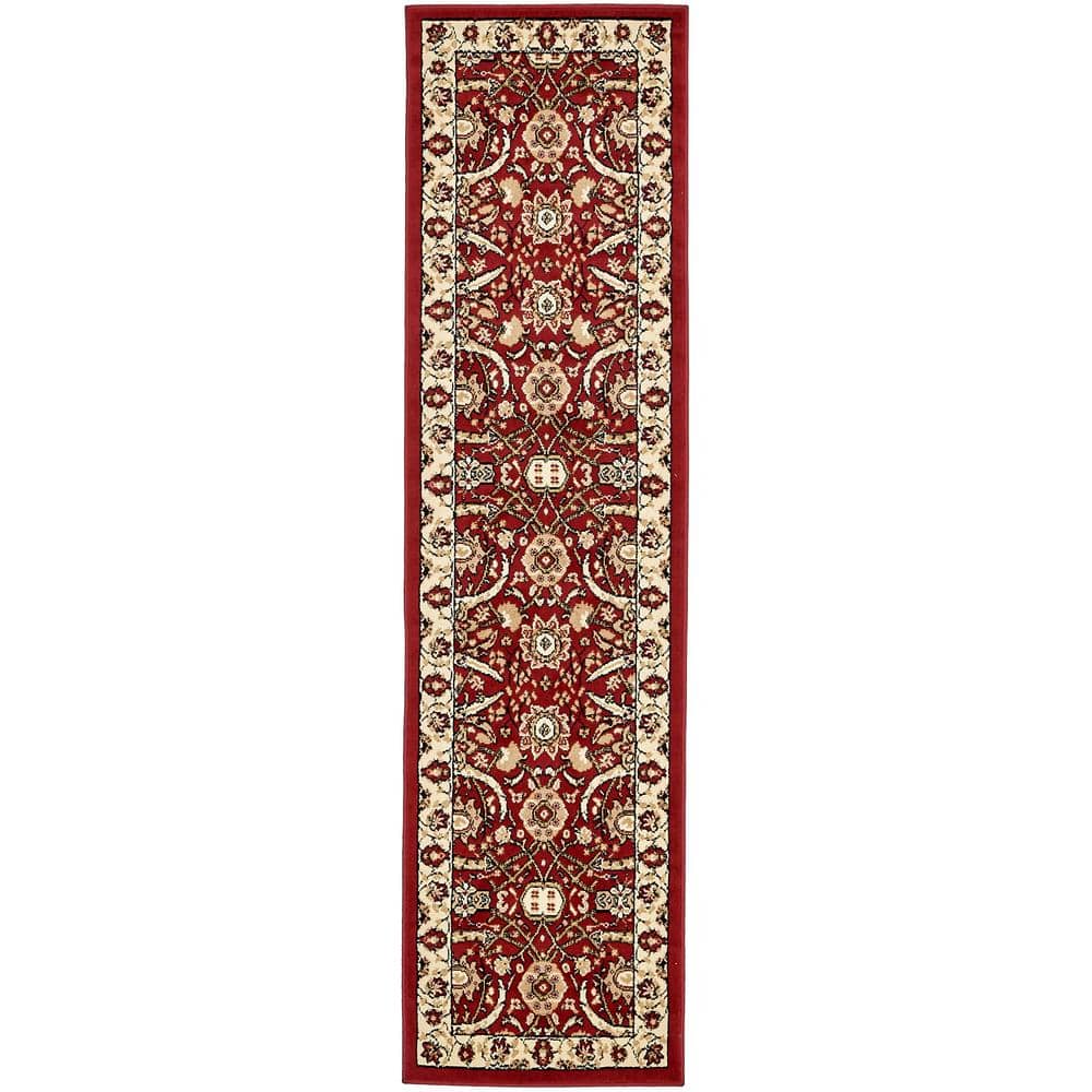 Handmade Indoor Synthetic Red Runner Rug 2' 2" x 8' 2"