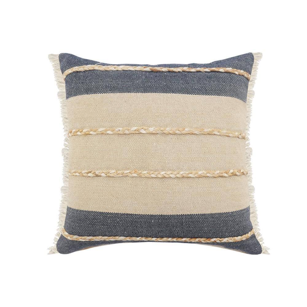 blue stripe pillow