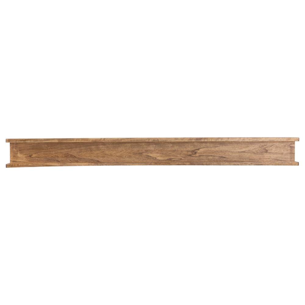 48 in. Aged Oak Cottage Mantel Shelf