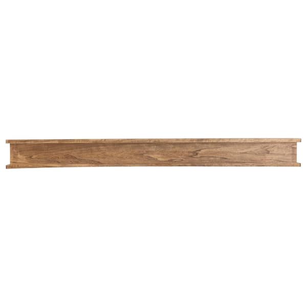 72 in. Aged Oak Cottage Mantel Shelf