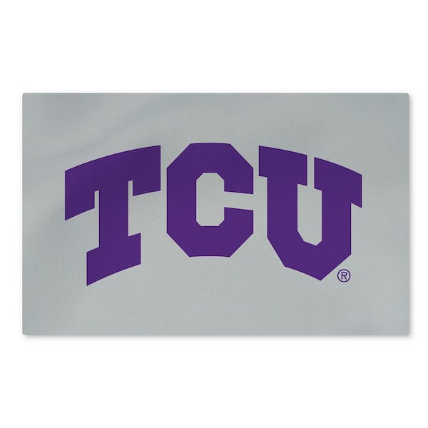 TCU Horned Frogs NCAA Logo Washable Rug 36 in. x 62 in. Area Rug