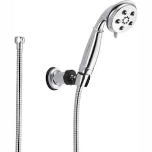3-Spray Patterns 1.75 GPM 3.34 in. Wall Mount Handheld Shower Head with H2Okinetic in Chrome