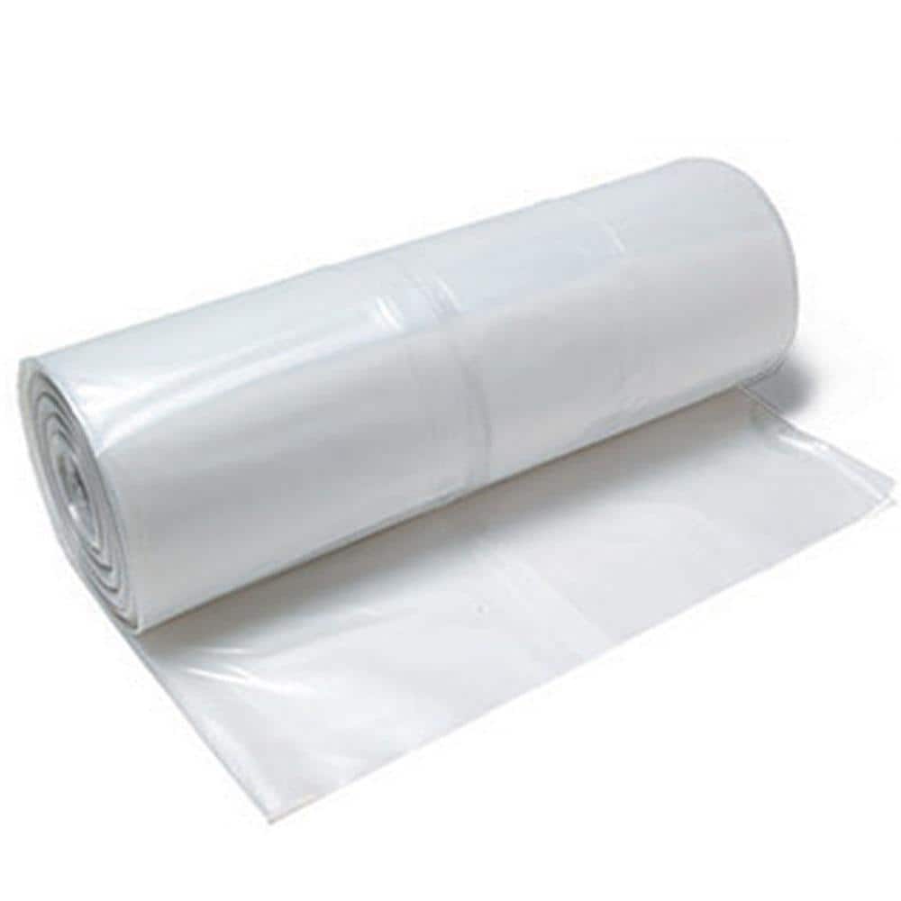 10 ft. x 100 ft. Plastic Sheeting 4 mil Fire Retardant Clear