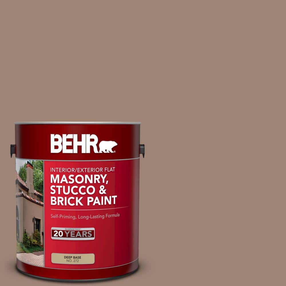 BEHR 1 gal. 760B5 Blanket Brown Flat Interior/Exterior Masonry