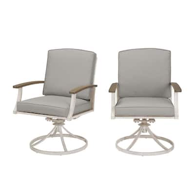 gray swivel rocker