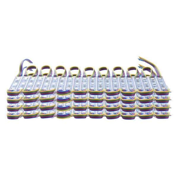 41 ft. 0.72-Watt LED Storefront Lights White Garage and Warehouse Shop Light 5050 RGB Color Changing Window Lights 80PCS